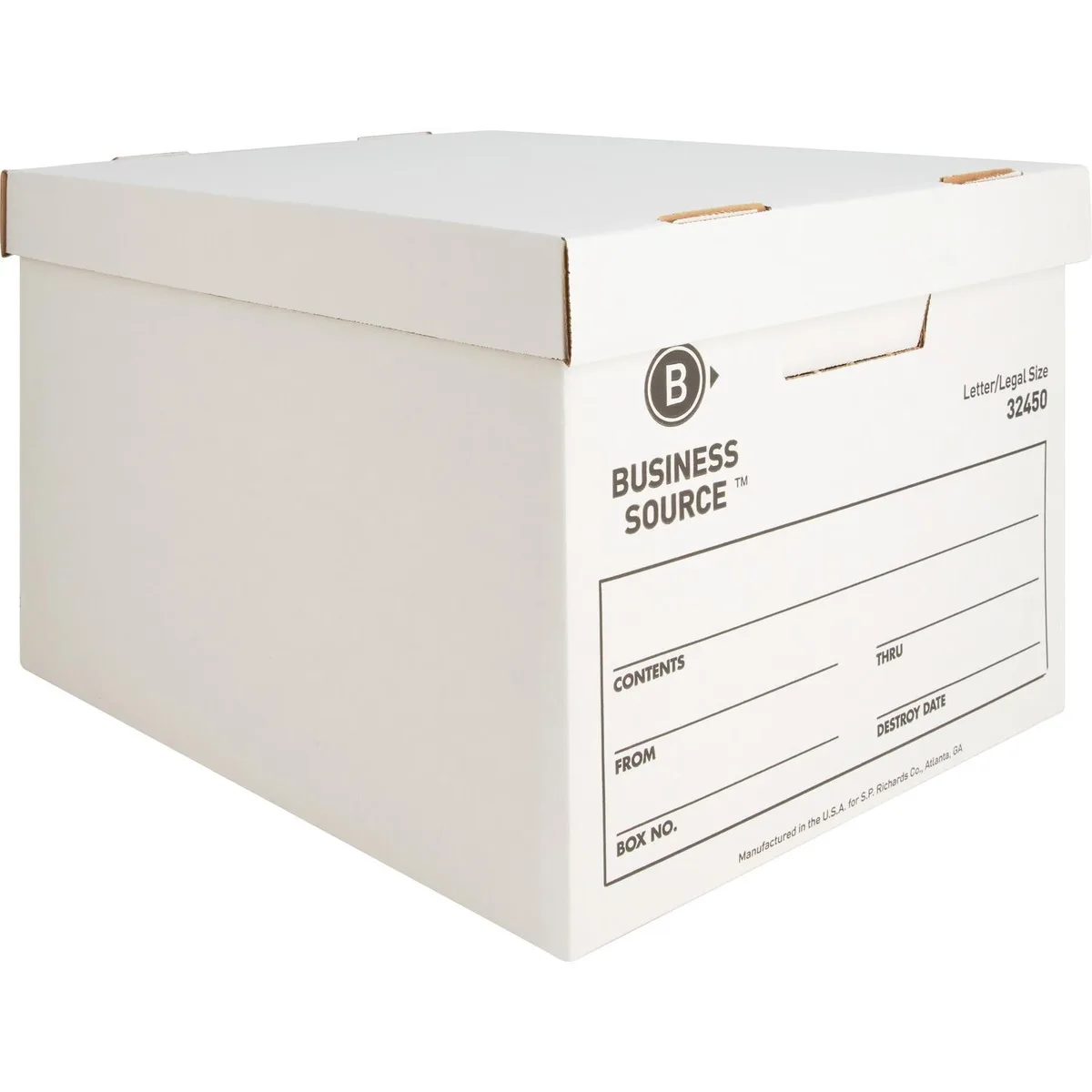 Business Source Business Source 32450 storage boxes 12x15x10 12/CT 400 lb — product photo