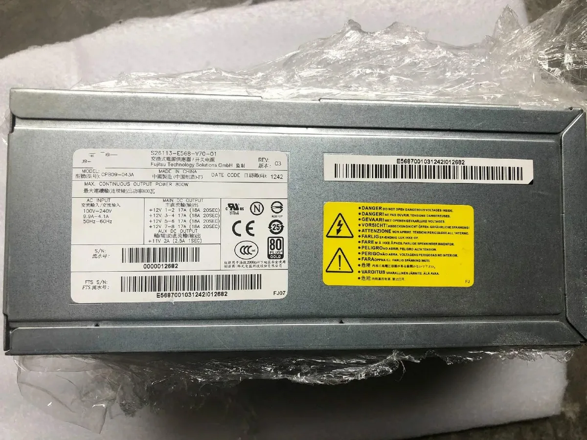 Supersuperuncle Supersuperuncle 800W server power supply for Fujitsu CPB09-043A R920 M720 — product photo