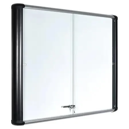 Mastervision Mastervision VT640109630 Enclosed Porcelain Bulletin Board 51 x 39 in — product photo