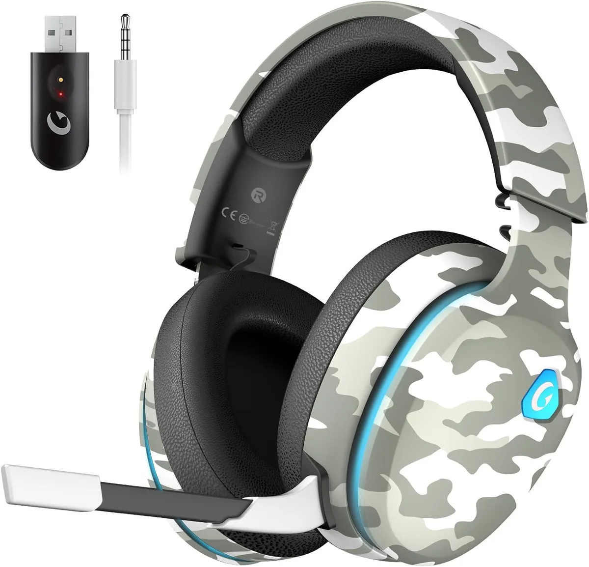 BFKK BFKK Captain 300 Camo Gaming Headset 2.4GHz Bluetooth 5.2 3.5mm — product photo