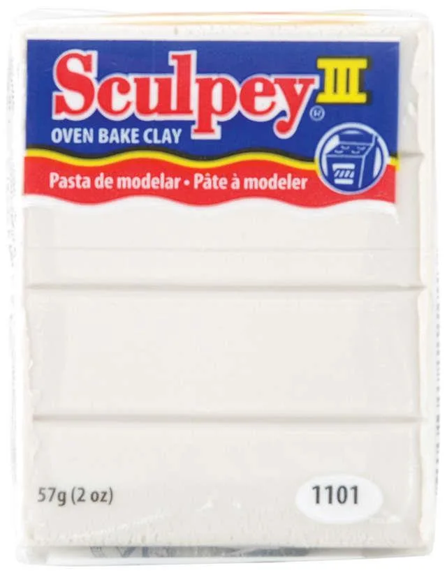 POLYFORM POLYFORM Sculpey III Polymer Clay 2oz Pearl 302 1101 — product photo