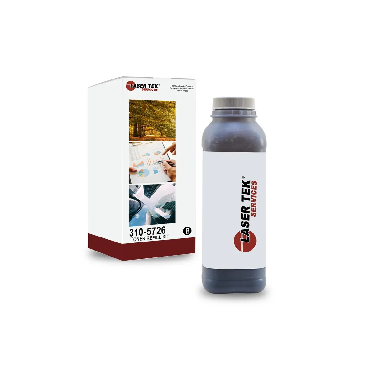 Laser Tek Services Laser Tek Services Black Toner Refill Kit 310-5726 for Dell 3000 3100 — product photo