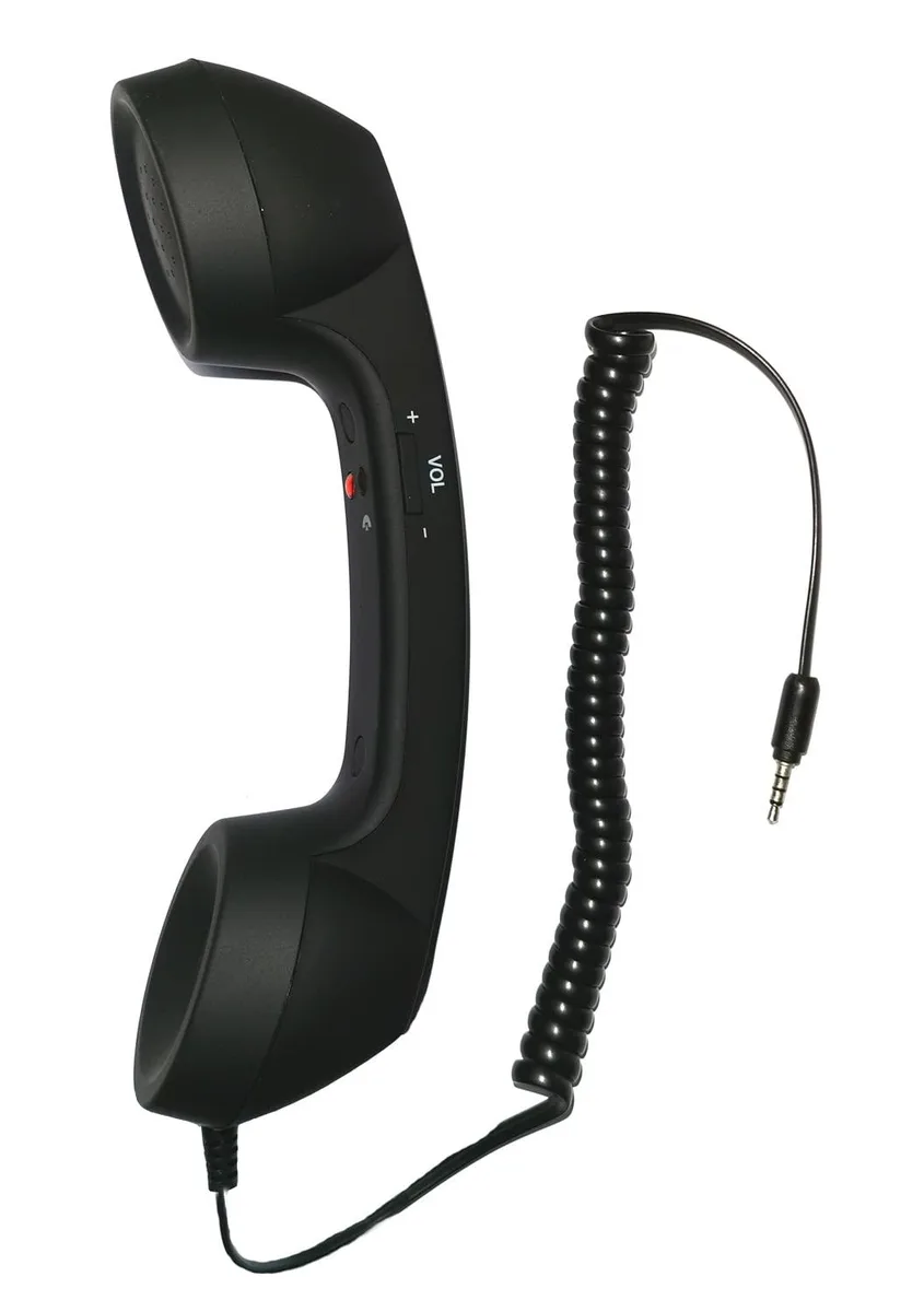  YTYKINOY C-H Retro 3.5mm Handset Microphone (Black) — product photo