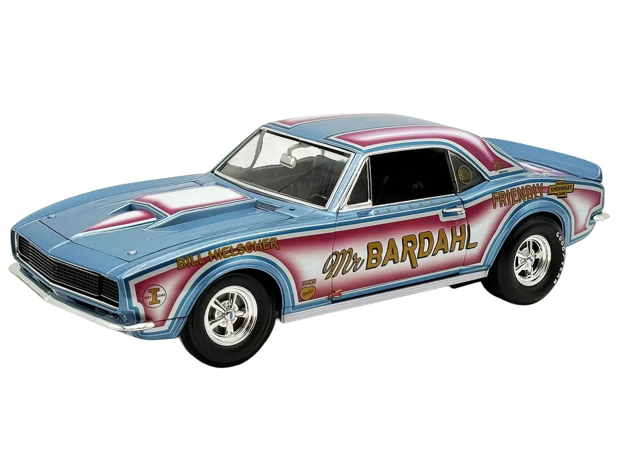 ACME ACME 1967 Chevrolet Camaro "Mr. Bardahl Drag Car" Blue Metallic 1/18 Diecast 312 pcs — product photo