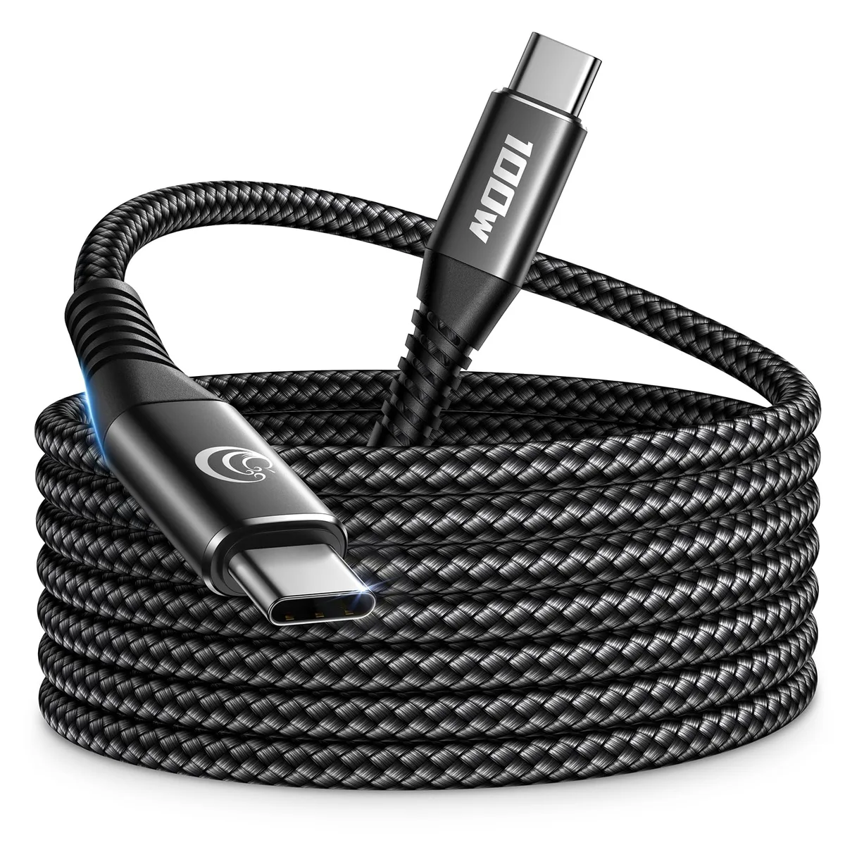 i-ON USB-C to USB-C Cable 100W 10ft Black — product photo