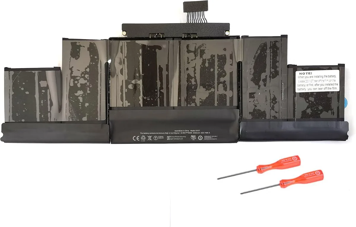 NShi NShi A1417 95Wh 10.95V laptop battery for MacBook Pro 15" A1398 2012 2013 — product photo