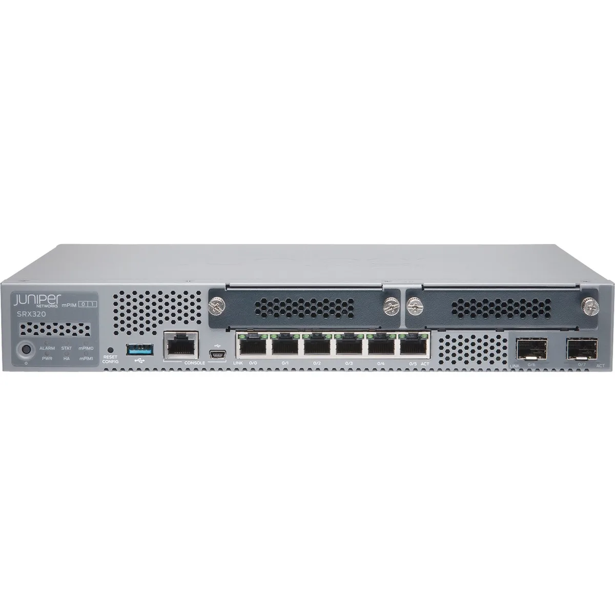 HPE Juniper Networking HPE Juniper Networking SRX320 firewall appliance 6 PoE ports desktop — product photo