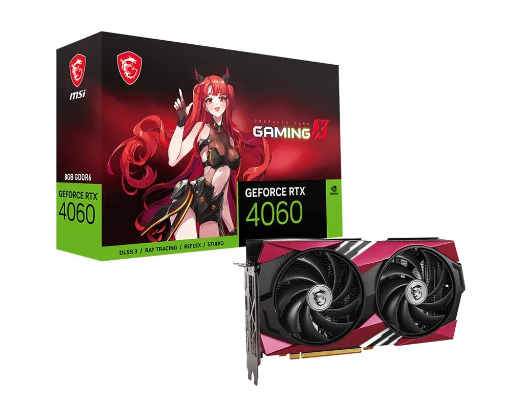 MSI MSI GeForce RTX 4060 GAMING X 8G MLG graphics card — product photo