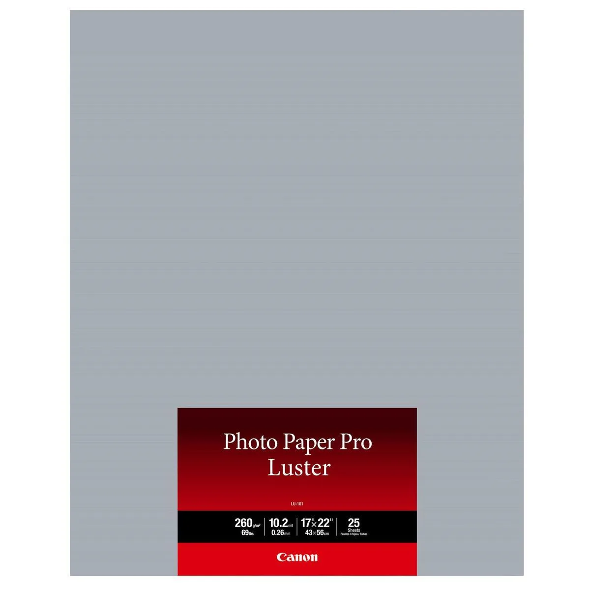 Canon Canon LU-101 Luster Photo Paper 17x22" 25 Sheets — product photo