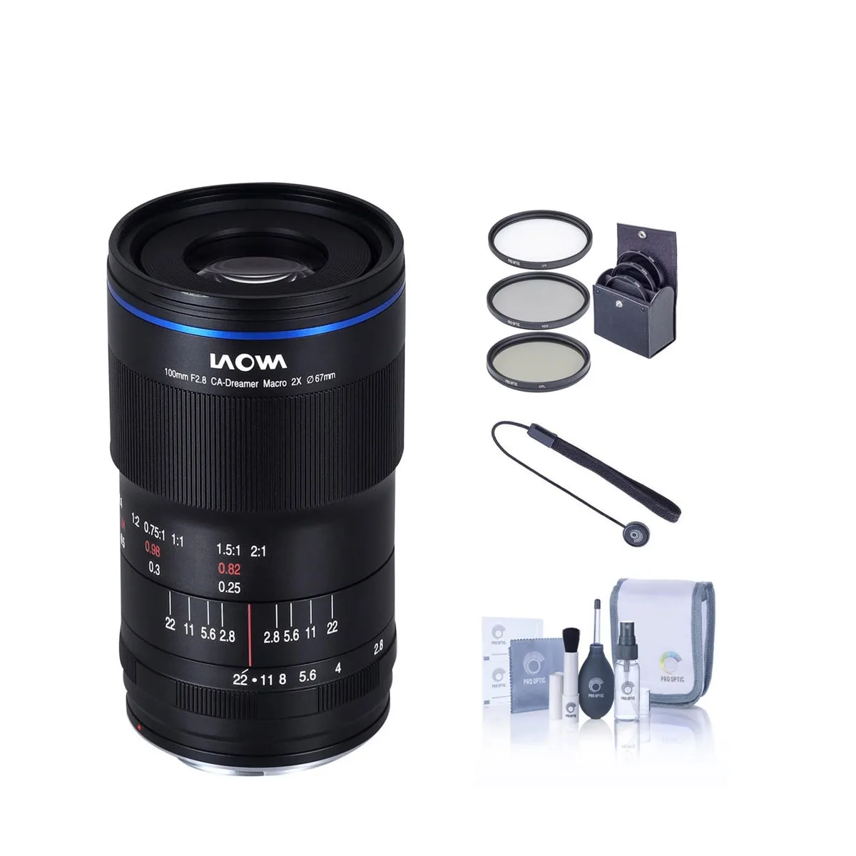 Venus Optics Venus Optics Laowa 100mm f/2.8 2x Ultra Macro APO Lens for Canon EF with ProOptic 67mm Filter Kit — product photo