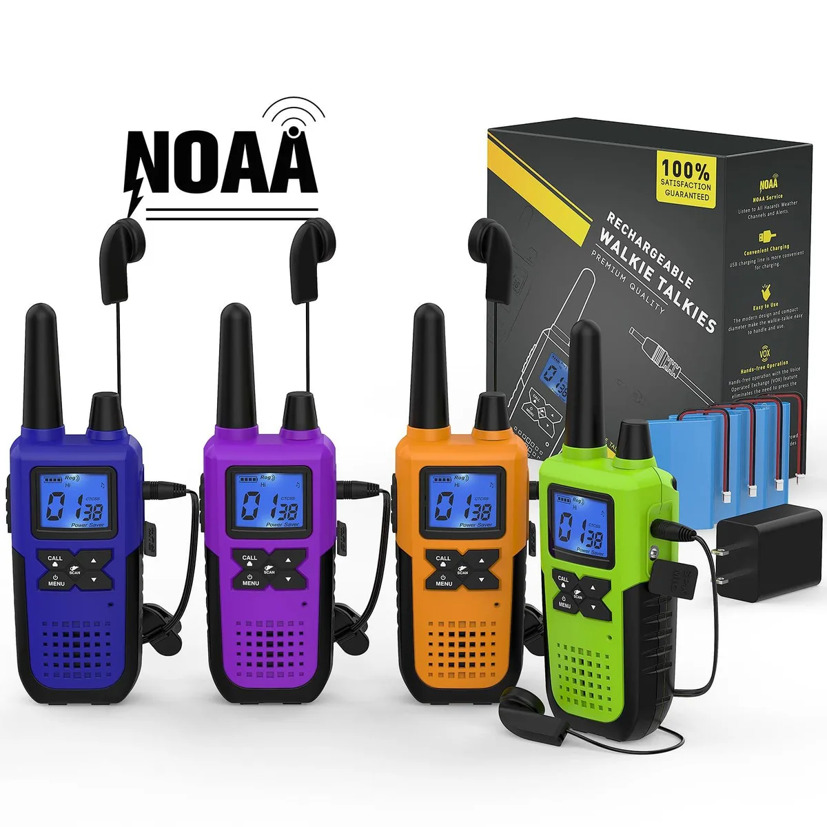  Topsung 10B 4 Pack 22 Channel FRS Radio — product photo