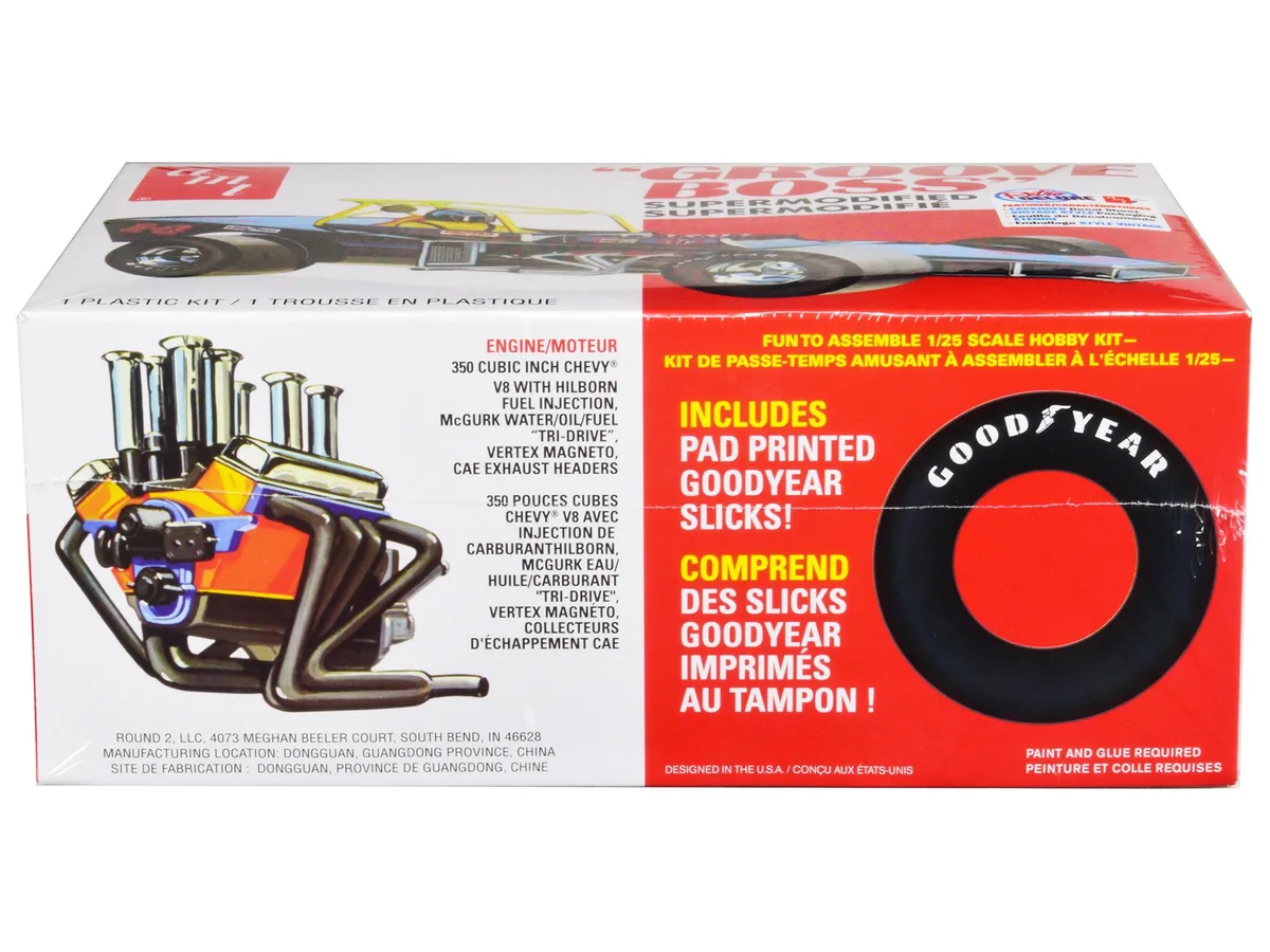 AMT AMT Groove Boss Supermodified Racer 1/25 Scale Model Kit 118 Parts — product photo