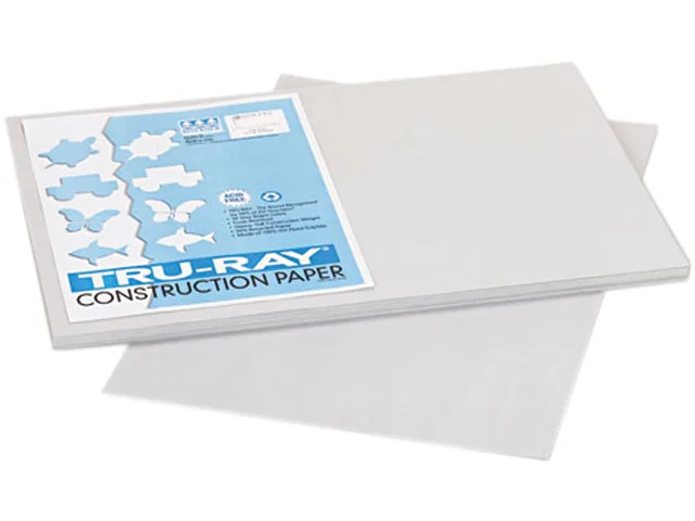 Pacon Pacon 103059 Tru-Ray Construction Paper 76 lbs 12 x 18 Gray 50 Sheets — product photo