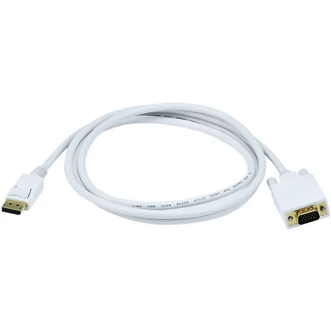 Monoprice Inc. Monoprice Inc. 6019 6ft 28AWG DisplayPort to VGA cable White — product photo