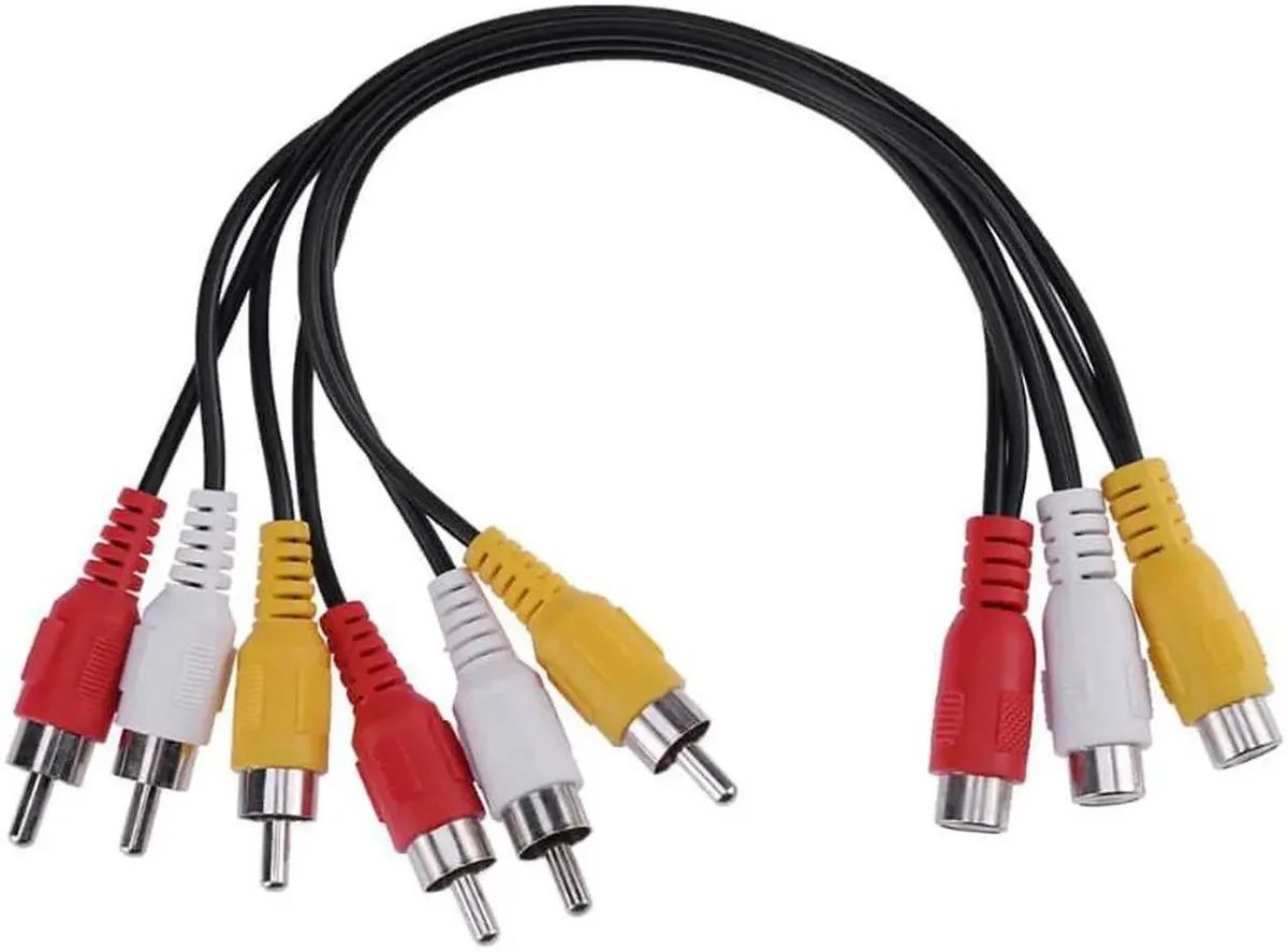 Vszerda Vszerda 3 RCA Female to 6 RCA Male Splitter 25cm — product photo