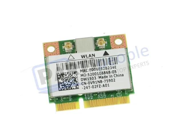 DELL DELL DW1503 Wireless-N Half-Height Mini-PCIe Card V91N8 — product photo