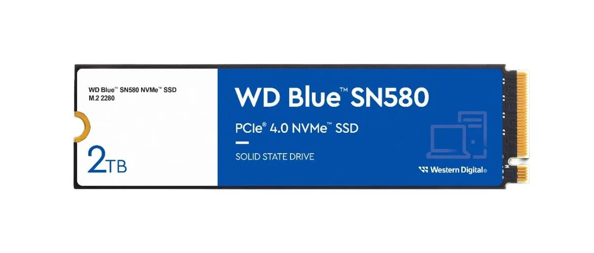 Western Digital Western Digital WD Blue SN580 2TB NVMe 2 in 1 accessory — product photo