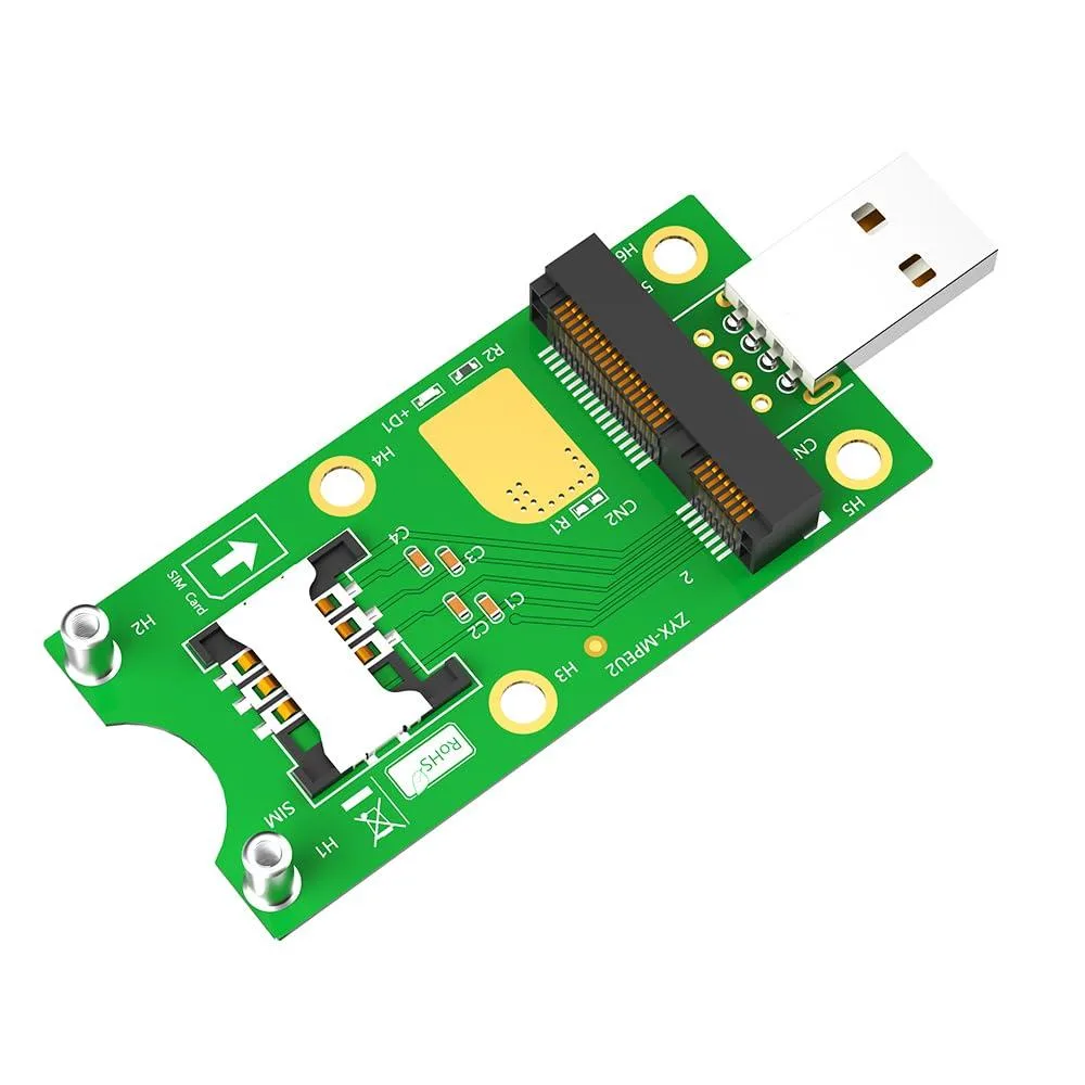 Fervit Fervit Mini PCIe to USB Adapter with SIM Slot for WWAN/LTE Module — product photo