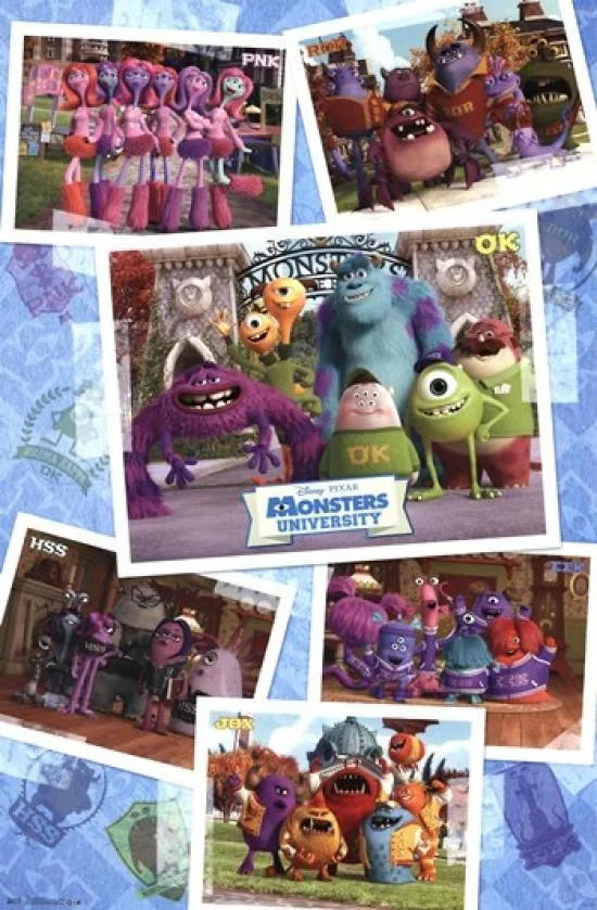 Monsters University Grid poster print 22 x 34 inches on heavy stock paper