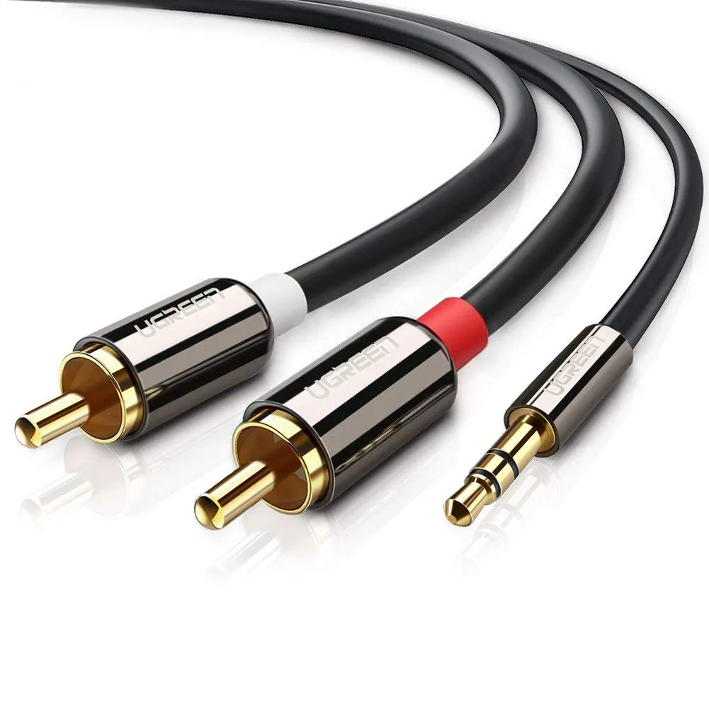 LUOM LUOM AV-116 3.5mm to 2RCA Y Splitter Cable 16ft — product photo