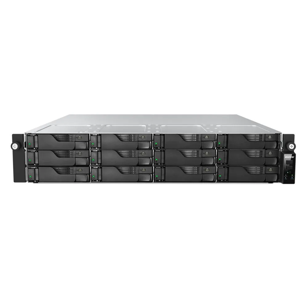 ASUSTOR ASUSTOR Lockerstor 12 Pro Gen2 12-bay rackmount NAS, AMD Ryzen 7 Pro 7745, 16GB DDR5, 10GbE — product photo