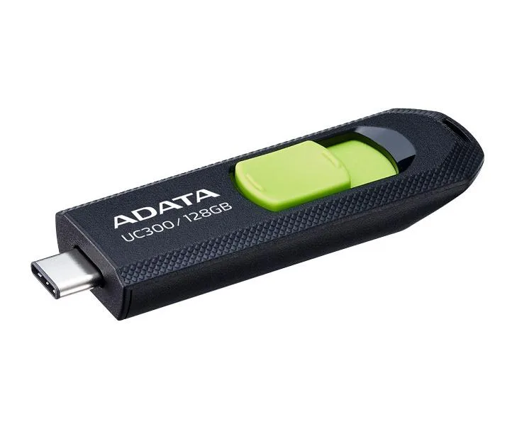 ADATA ADATA UC300 128GB USB 3.2 Type-C USB flash drive Black/Green — product photo