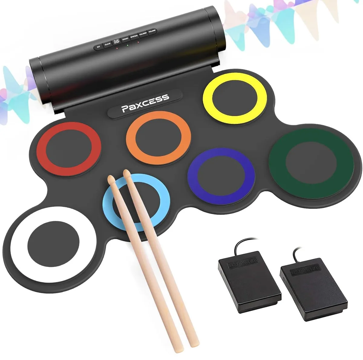 Alesis G3066LC electronic drum kit 7 pads green — product photo