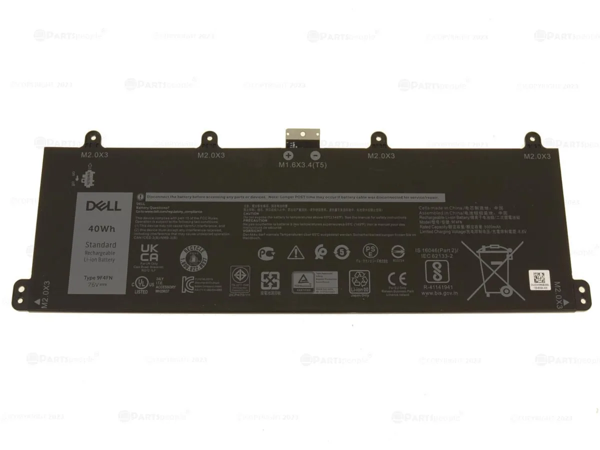 DELL DELL Latitude 7320 Detachable 40Wh 2-cell laptop battery 9F4FN — product photo