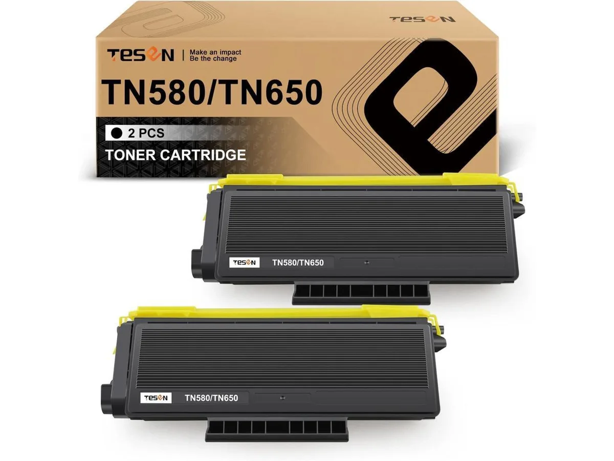 V4ink V4ink TESEN TN580 TN650 TN550 TN620 black toner cartridge 2-pack high yield 8000 pages — product photo
