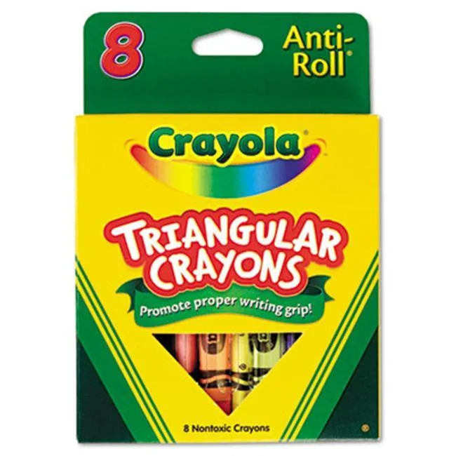 Crayola Crayola 524008 Triangular Crayons 8 Colors Educational Supply — product photo