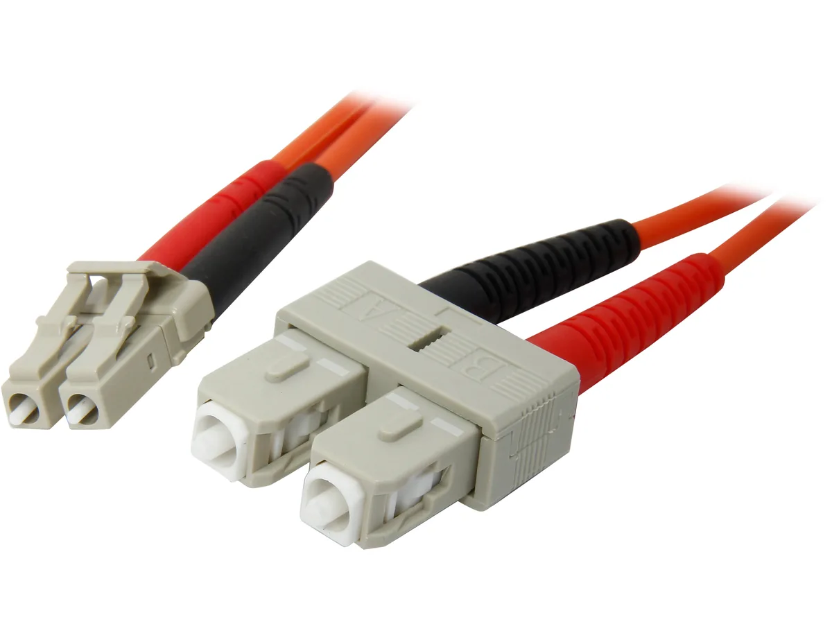 STARTECH STARTECH FIBLCSC1 fibre optic cable 3.28 ft multimode 62.5/125 duplex LC SC — product photo