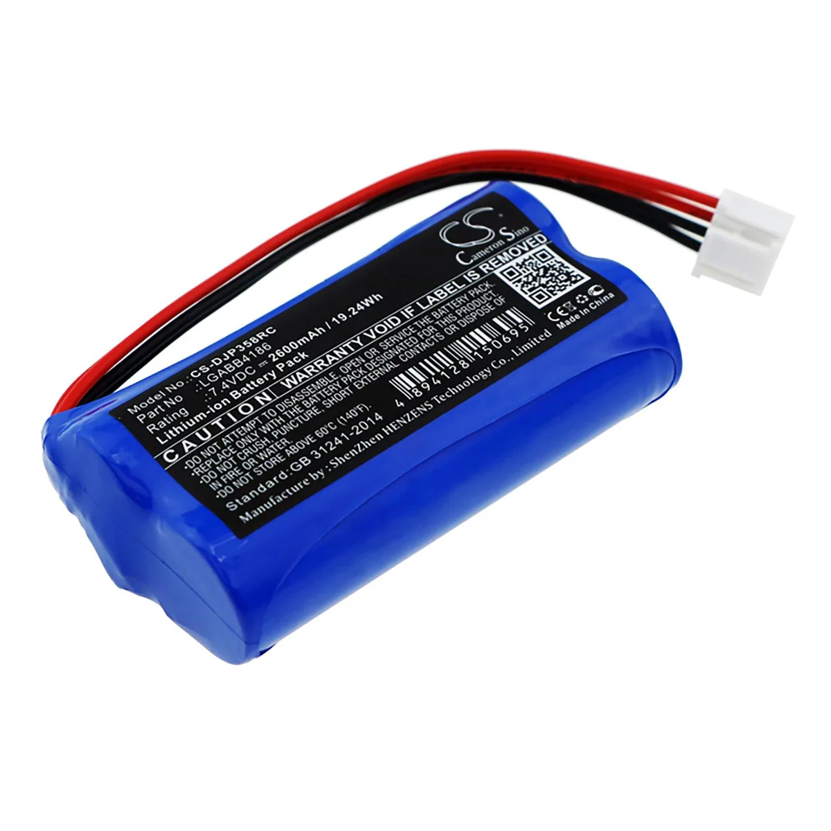 Cameron &amp; Co Cameron &amp; Co Battery for DJI Phantom 3 4K Standard Blue 2600mAh — product photo