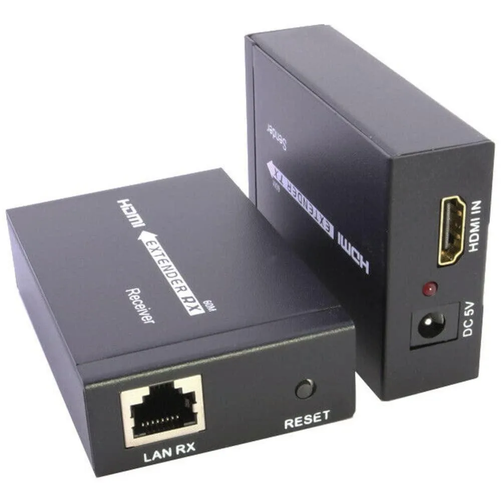 JacobsParts Inc. JacobsParts HVDETH-EB HDMI Extender 200ft Cat5 Cat6 1080P — product photo