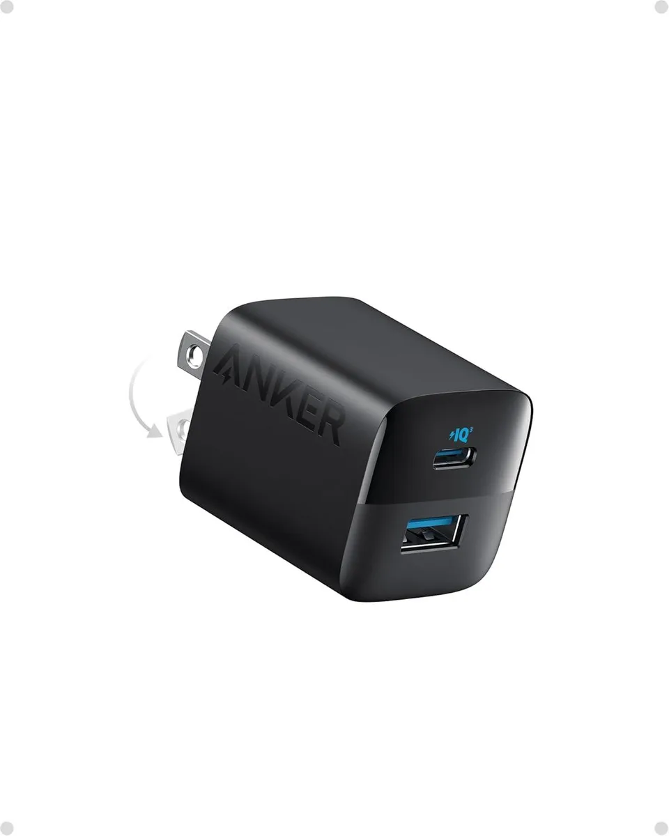 ONITOON ONITOON 323 Charger 33W 2 Port USB-C USB-A Foldable Plug Black — product photo