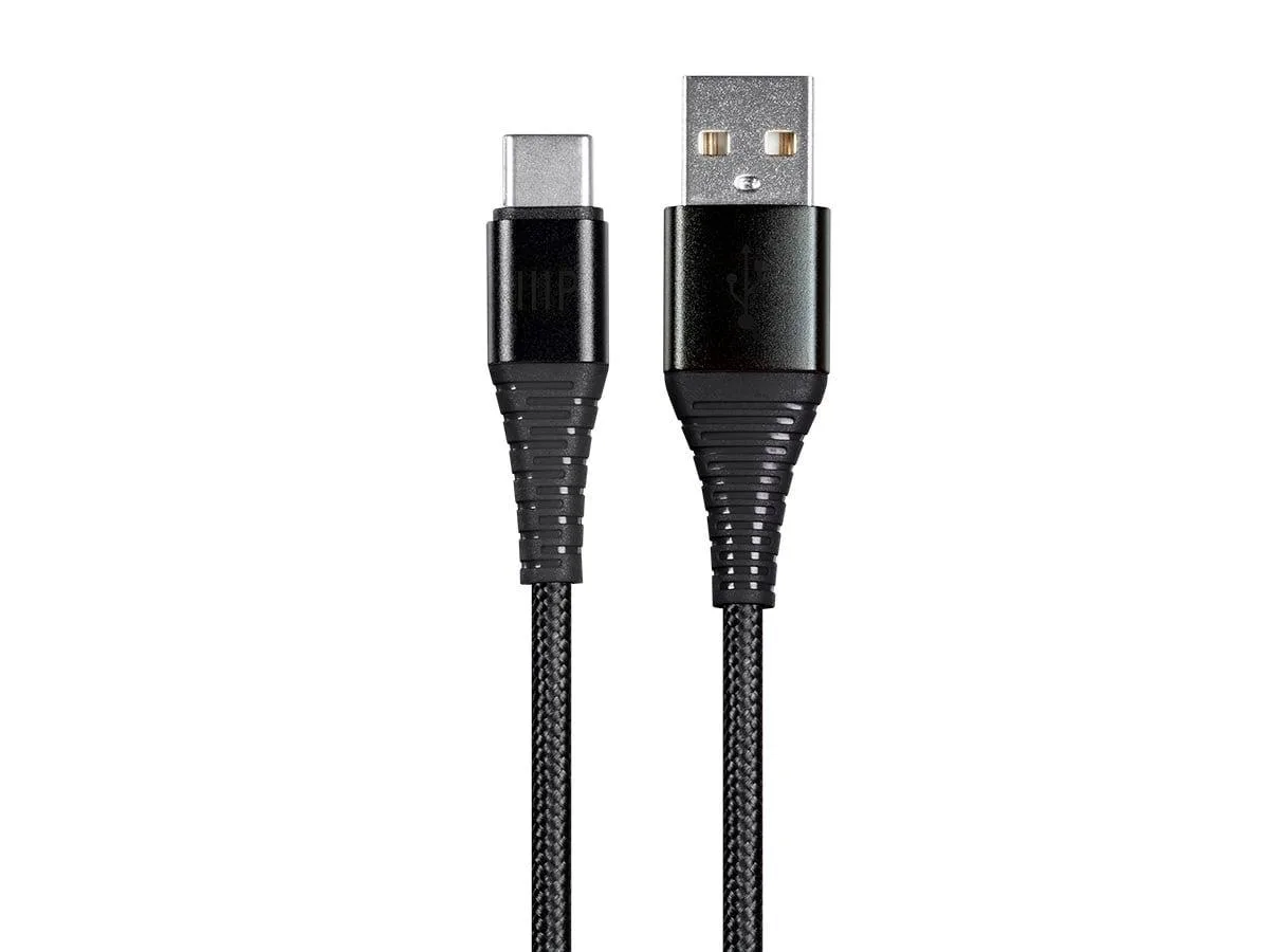 Monoprice Inc. Monoprice AtlasFlex USB C to USB A 2.0 cable 1.5 ft Black 131202 — product photo
