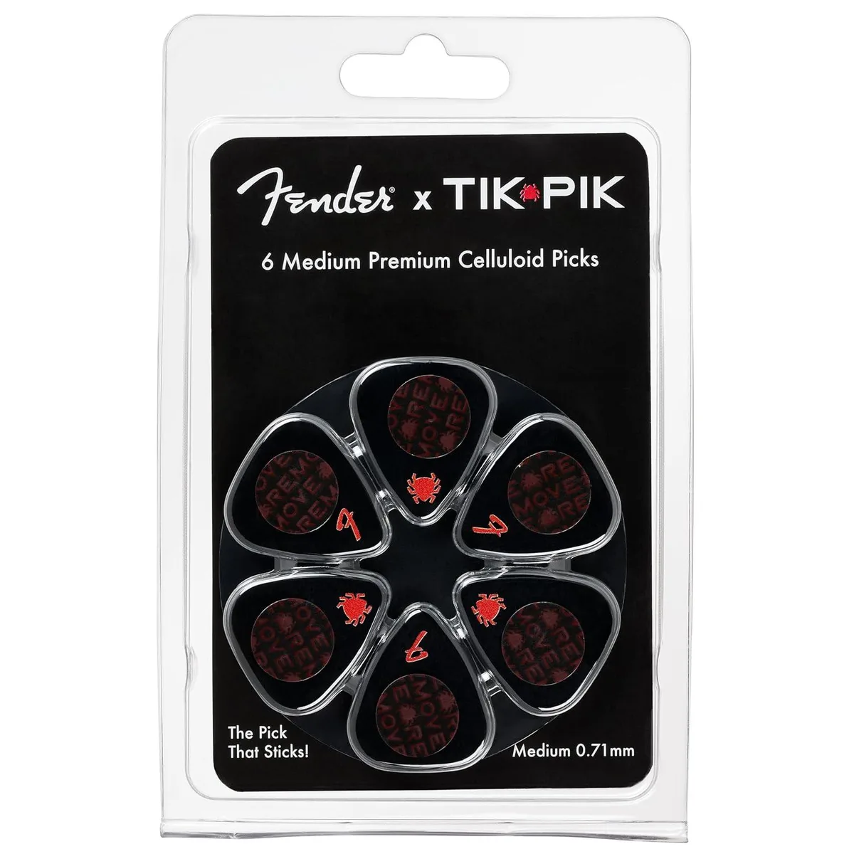 LORDWORLD LORDWORLD Fender x TIK PIK Guitar Picks 6-Pack .71mm — product photo