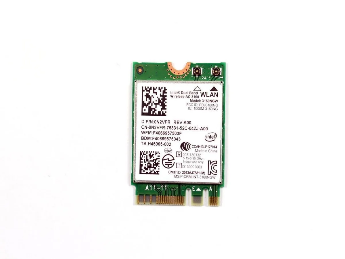DELL DELL N2VFR Intel 3160HMW M.2 Wi-Fi Adapter — product photo