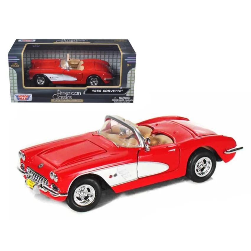 MOTORMAX MOTORMAX 1959 Chevrolet Corvette Convertible Red 1/24 Diecast Vehicle — product photo