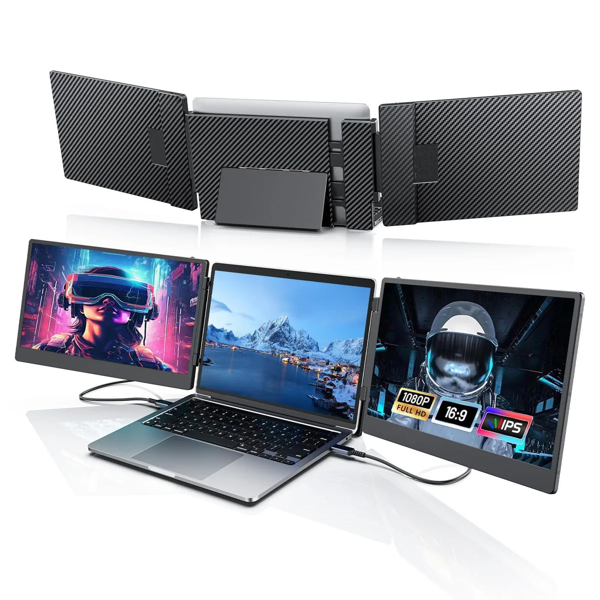 Laptomo Laptomo 14" Triple Portable Monitor 1080p FHD 60Hz IPS — product photo