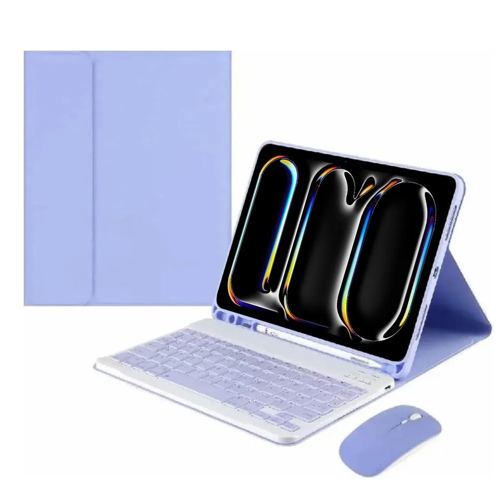 Timoom Timoom Detachable Bluetooth Keyboard Mouse Case iPad Pro 11 M5 2025 Purple — product photo