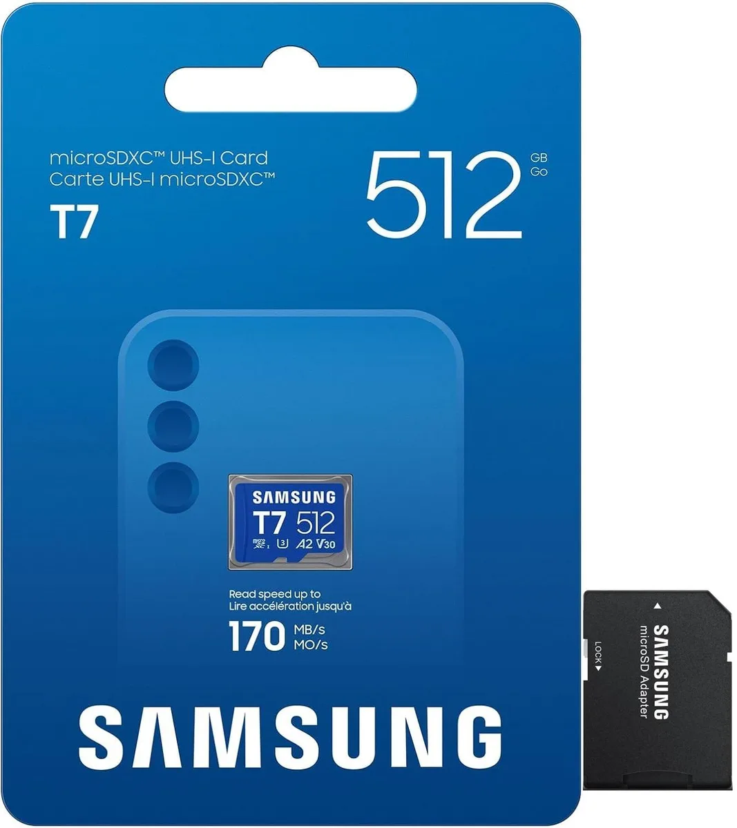 SAMSUNG SAMSUNG T7 microSD MB-MB512T 512GB 170MB/s — product photo