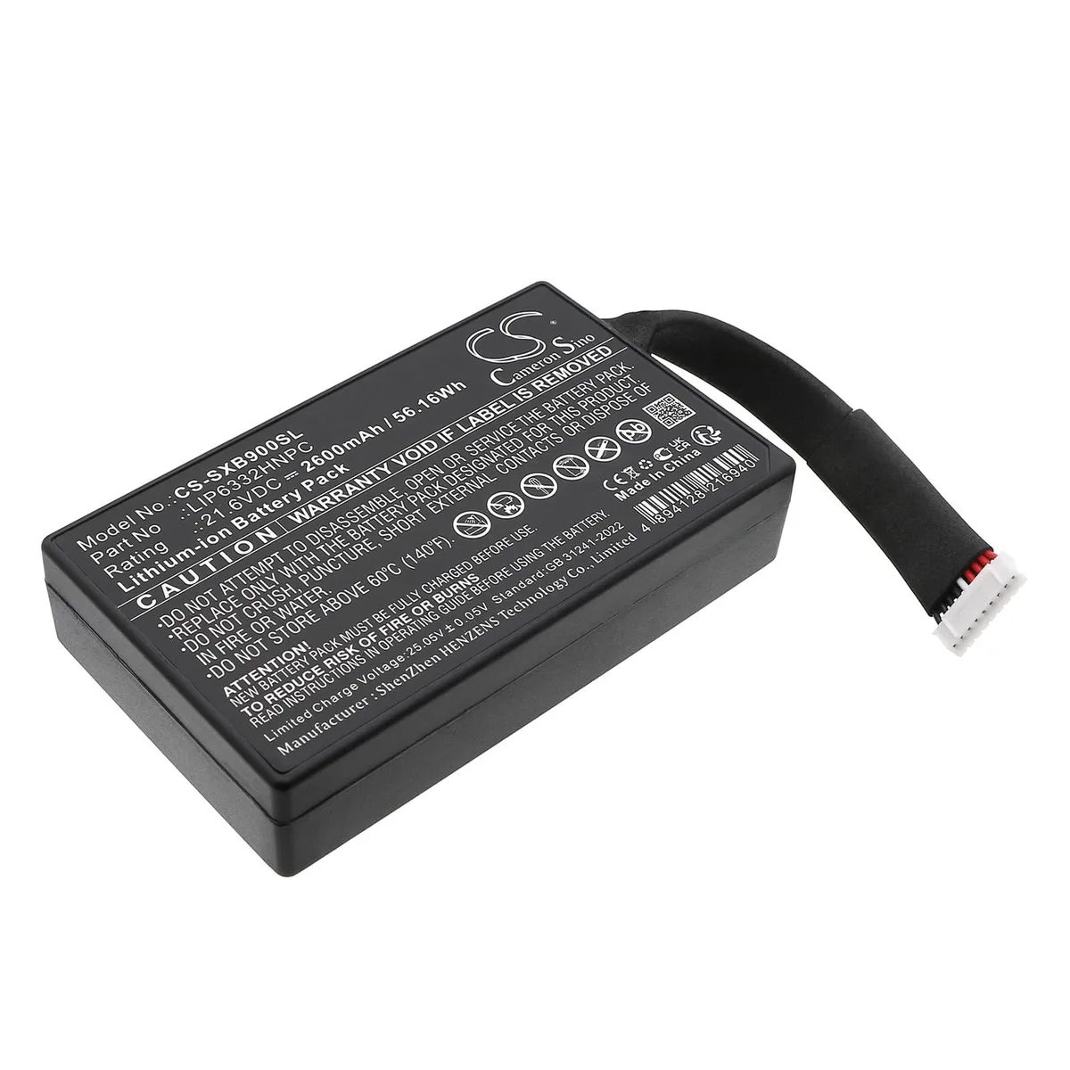  Cameron Sino LIP6332HNPC 2600mAh 21.6V standard battery — product photo