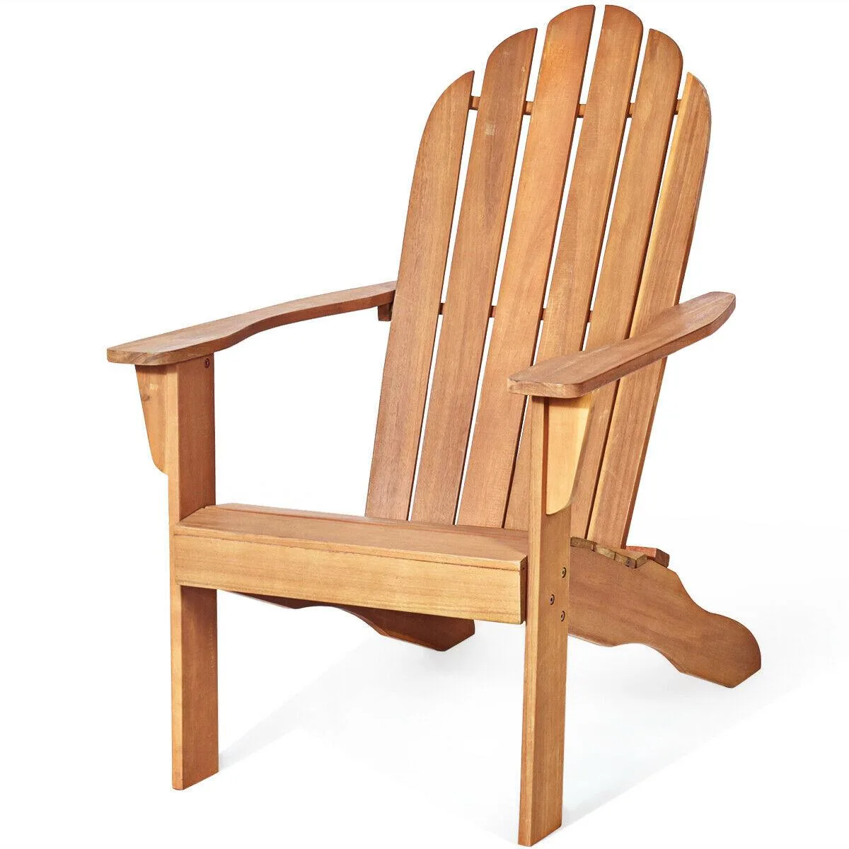 SlickBlue SlickBlue Acacia Wood Adirondack Chair Natural 27x35x40.5in 19lbs — product photo