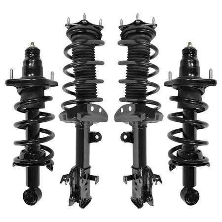 Unity complete strut assembly kit, four silver metal units with coiled springs and mounts