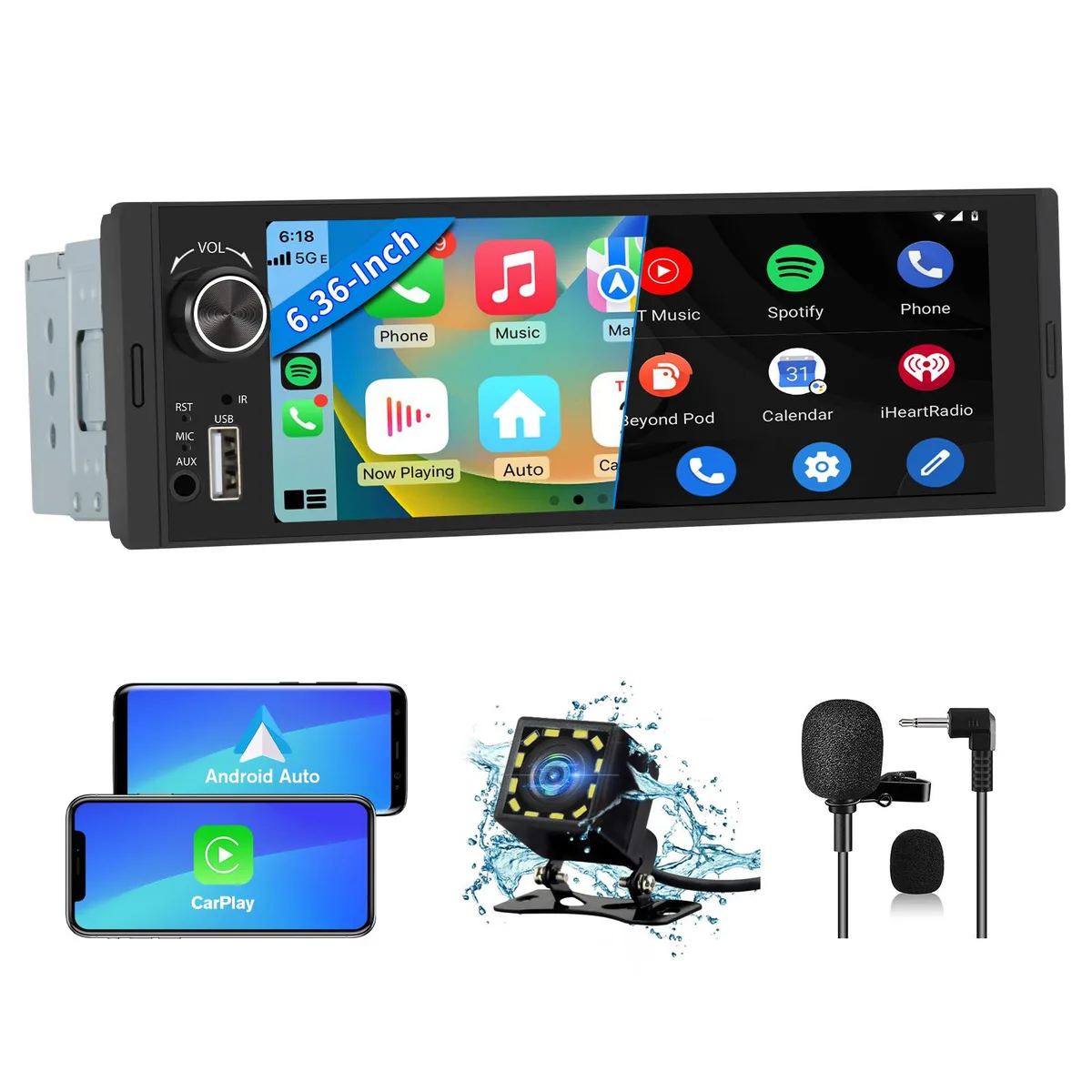 litillbuly litillbuly US-CLP4B 6.36'' Car Electronics Accessory — product photo