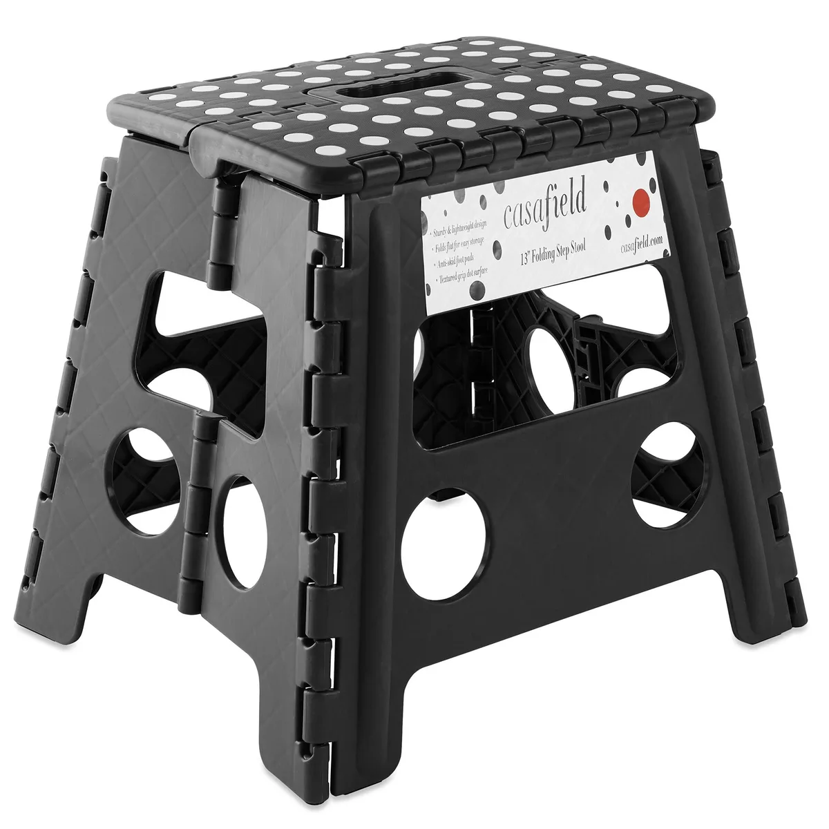 Casafield Casafield 13" Folding Step Stool Black — product photo