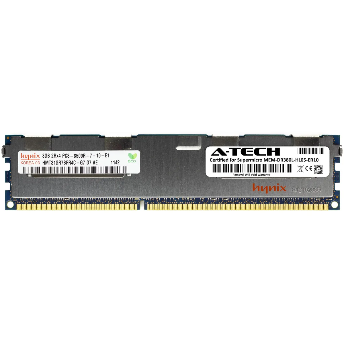 A-Tech A-Tech 8GB DDR3 1066MHz PC3-8500 CL3 1.5V ECC Registered 2Rx4 240-Pin Server RAM — product photo