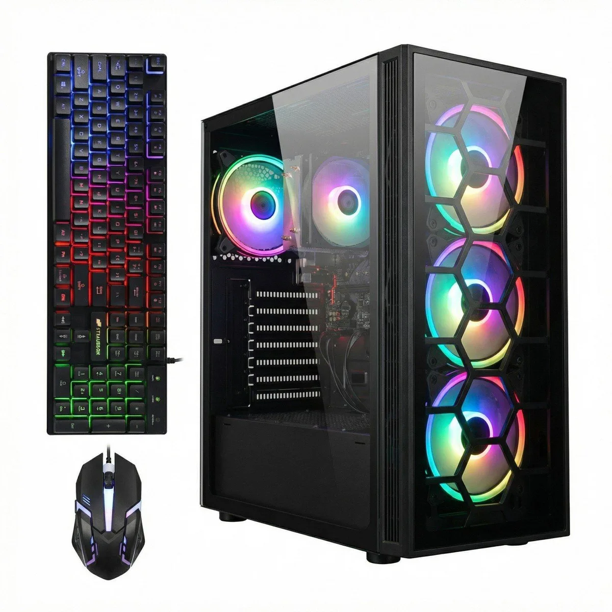 STGAubron STGAubron Gaming Desktop PC Ryzen 5 3400G 16GB DDR4 512GB SSD — product photo