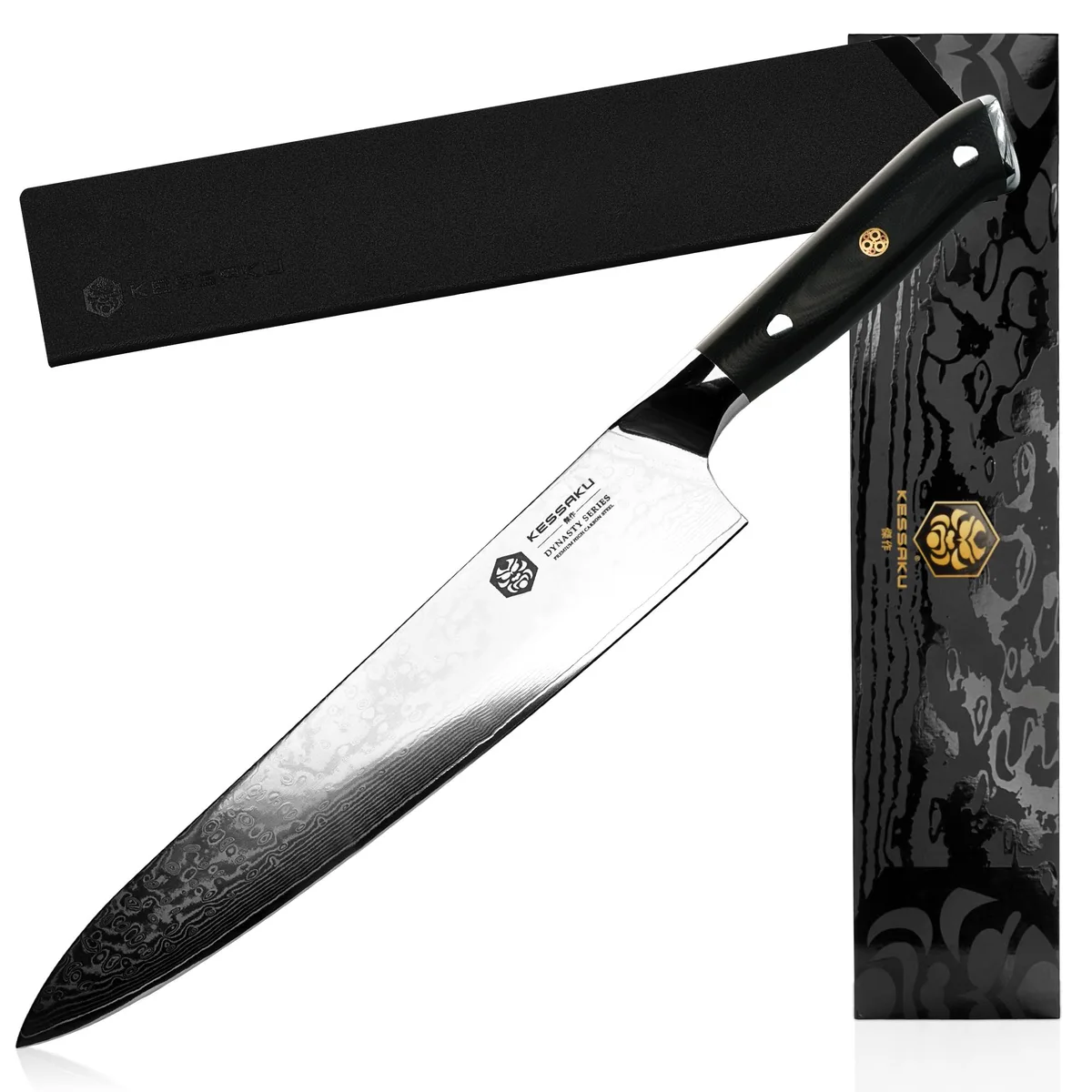 Kessaku Kessaku KES53089 9.5-Inch Chef Knife 67-Layer AUS-10V 62+ HRC — product photo