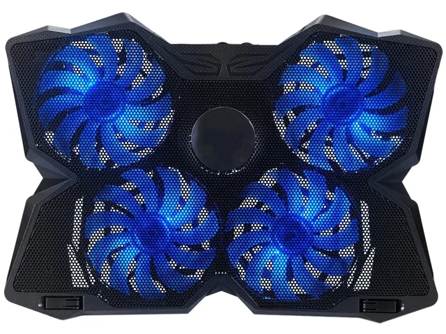 Corn Electronics Corn Electronics SF-17-4 laptop cooling pad 14-17 inch four 120mm fans 1200 RPM blue light — product photo